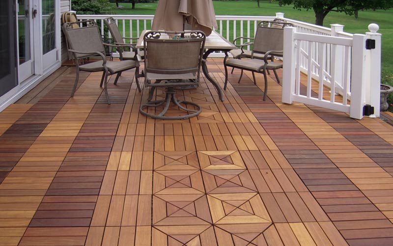 Interlocking Ipe Wood Deck Tiles from Archatrak | Quick and Easy to Install