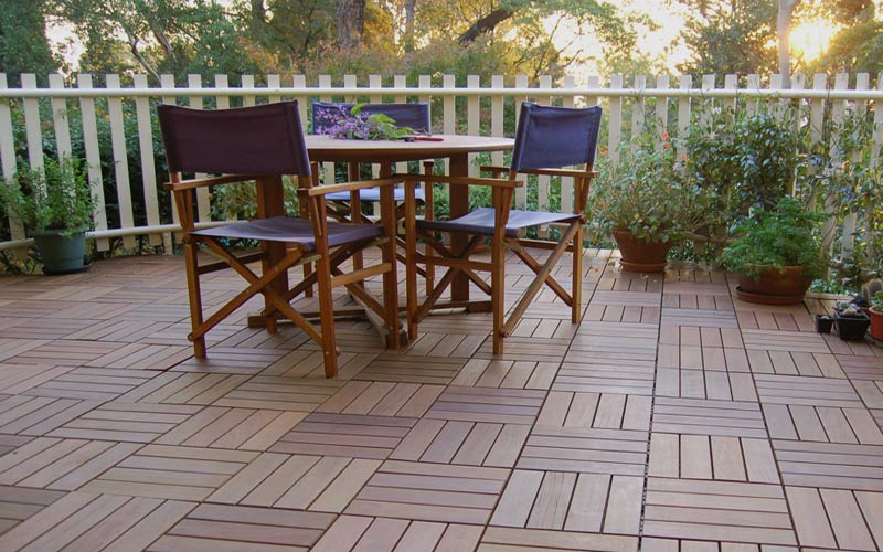 Interlocking Ipe Wood Deck Tiles From, Snap Together Patio