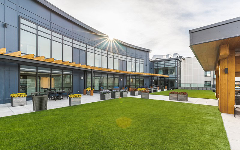 community gathering space rooftop